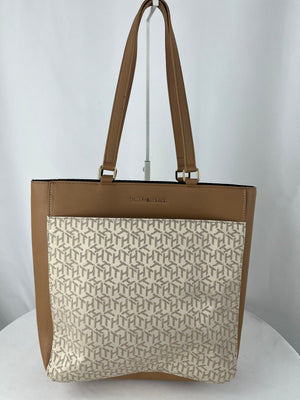 Tommy Hilfiger Mudstone & Khaki Sand Logo Tote