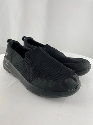 Skechers Go Walk Max Clinched Slip On Black Comfort Shoes Men's Size 12WW