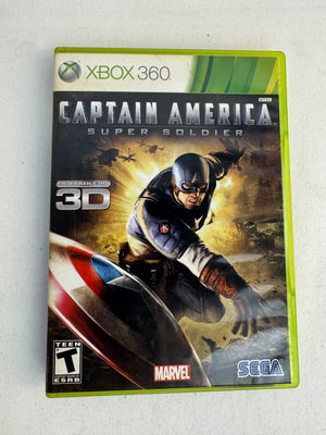 Captain America Super Soldier (Xbox 360) CIB Complete Clean Disc Marvel Sega