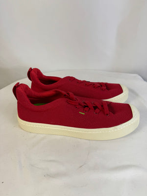 Cariuma IBI Low Red Bamboo Knit Sustainable Shoes Men 10.5 / Women 12