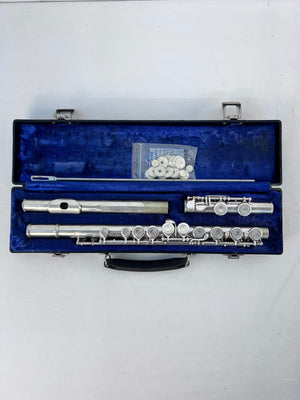 Vintage E. L. DeFord Elkhart Flute with Case and Rod