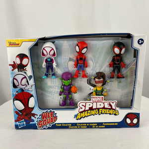 Marvel Spidey and His Amazing Friends Web Squad 5 Figure Set Disney Junior