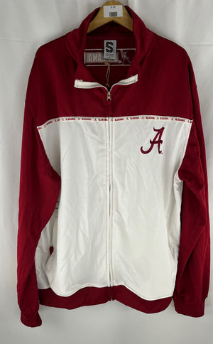 Spike Sports Men's Red/White Alabama Crimson Tide Zip Up Jacket - Size XL