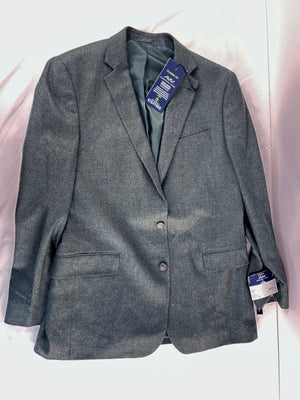 Stafford Mens Dark Green 100% Wool Classic Fit Sport Coat Size 44R NWT