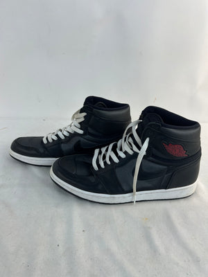 Nike Air Jordan 1 Retro High OG Black Satin Gym Red 555088-060 Mens Size 12