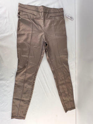 Anna & Ava Metallic Bronze Faux Leather Leggings Pants Womens XL NWT $58 A23337H