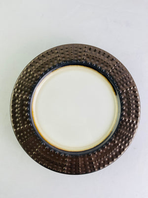 Gourmet Basics by Mikasa Metropolitan Brown 8 7/8" Salad Plates Set of 4