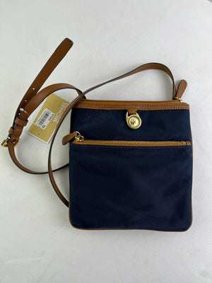 Michael Kors Kempton Nylon Crossbody Handbag in Navy NWT