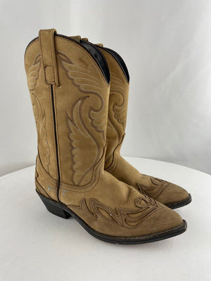 Santa Fe Boot Company RB890 Brown Leather Western Boots Women's 7.5W
