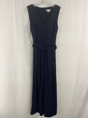 Calvin Klein Navy Blue Sleeveless Romper Belted & Pockets Size 10