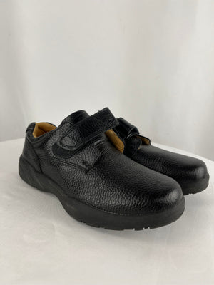 Dr. Comfort William X Men's Double Depth Black Leather Casual Shoes Size 8W