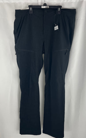 Eddie Bauer Black Flexion Polar Fleece Lined Cargo Pants Size 14 NWT MSRP $90