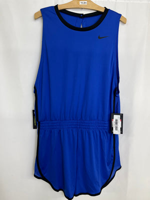 Nike Dri-FIT Athletic Romper Shorts in Blue Women's Large NWT