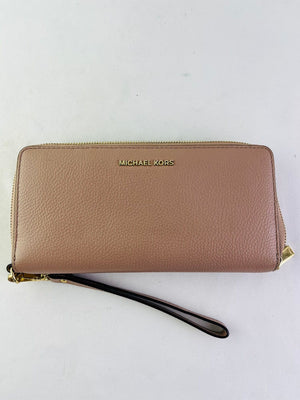 Michael Kors Jet Set Travel Saffiano Leather Wristlet Wallet