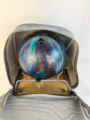 Brunswick AXIS Bowling Ball Blue Multicolor Swirl 10lbs 1KP1019 with Bag