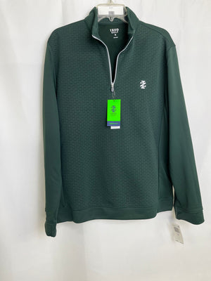 IZOD Golf Hydrashield 1/4 Zip Dark Green Pull Over Sweatshirt Men's M NWT