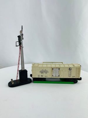 Vintage Lionel Milk Train Car & Semaphore NO. 153 & 3472 Railway Train Piece Set