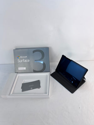 Microsoft Surface 3 1645 2015 64GB Tablet with Case Bundle