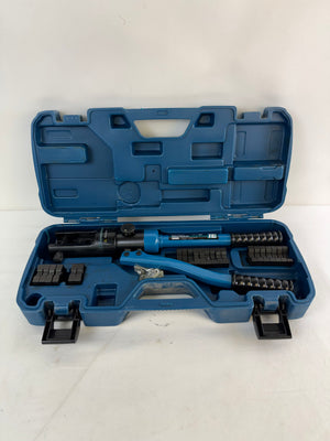 TEMCo Industrial Hydraulic Cable Lug Crimper TH005 11-Ton (Missing A Few Dies)