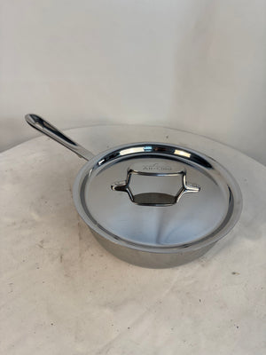 All-Clad d5 Stainless Steel 2 Qt Saucepan Pot w/ Lid 5-Ply Brushed USA Made