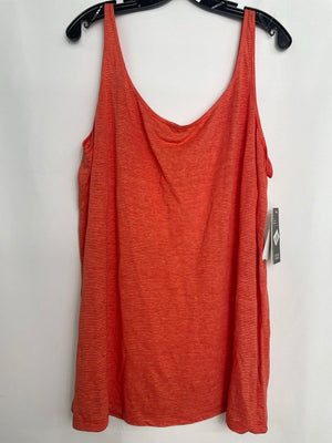 Eileen Fisher Stretch Silk Jersey Long Slim Cami Tank Top in Firefly 3XL NWT