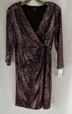 JM by John Meyer Rose Gold Sequin Formal Dress - Size 8
