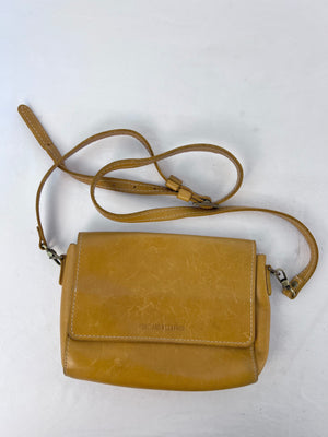 Portland Leather Goods Mini Metro Crossbody Bag In Sunflower