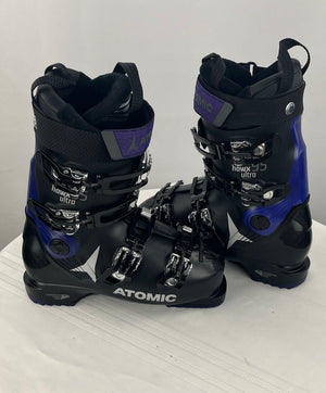 Atomic Womens Hawx Ultra 95 Mondo 25/25.5 Narrow Fit 96mm Black Purple Ski Boots
