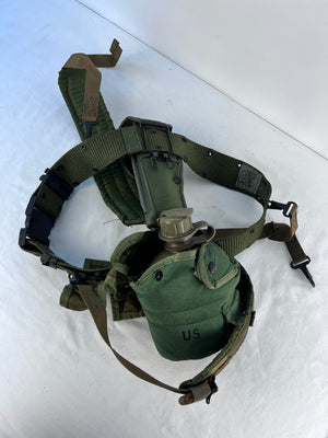 USGI US Military ALICE LC-2 Web Gear Set LBE Large Belt Suspenders Pouch Canteen
