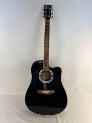 Esteban ALC-200 Black Master Class Cutaway Acoustic Electric Guitar Preowned