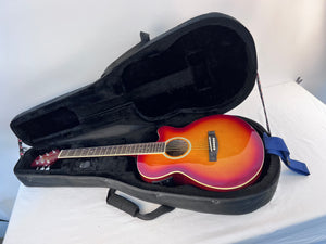 Stagg SW206CETU-CS Electro-Acoustic Guitar Cherry Sunburst with Tour Grade Case