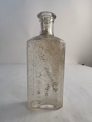 Antique D'Alemberte's Pharmacy Bottle Pensacola FLA Embossed Drugstore