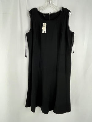Talbots Black Sleeveless A Line Dress Women's 14W