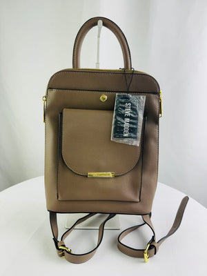 Steve Madden Bmarino Backpack in Mushroom Saffiano Leather NWT