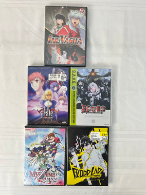 Sealed Anime DVD Lot Fate Stay Night D.Gray-Man Inuyasha Blood Lad My-Otome