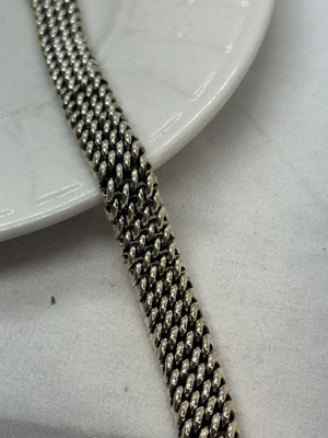 925 Mexico Sterling Silver Bracelet 56.4g Bold 8.75 in.