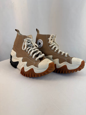 Converse Run Star Motion High Canvas Sand Dune Beige Sneaker Men 9.5 - Women 11