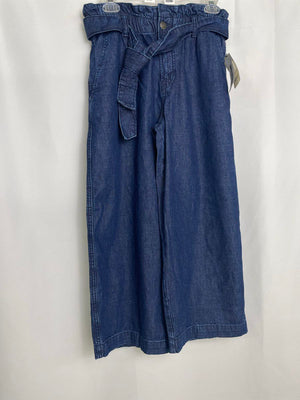 St John's Bay Petites Stretch Denim Crop Jeans Paper Bag Waist Women 6P NWT