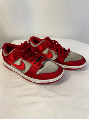 Nike Dunk Low Satin UNLV Medium Grey Red DX5931-001 Women's 10 Men's 8.5