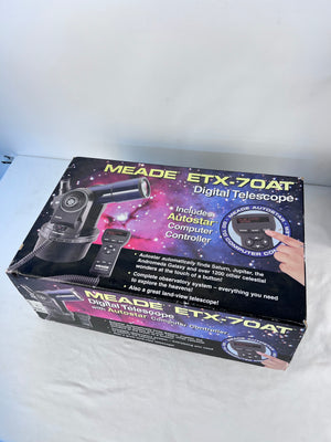 Meade Etx-70at Digital Telescope with Autostar Computer Controller - UNTESTED