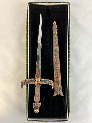 S0001 Egyptian Queen Nefertiti Cleopatra Dagger Dracula Sword Snake Blade 14"