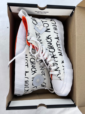 Converse UNT1TL3D Hi Not A Chuck Youth 7 Shoes Egret White Mandarin 266515C