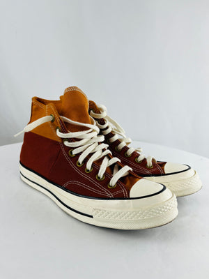 Converse 70 Hi Colorblock Desert Restoration Monarch Sneakers Women 9.5 Men 7.5