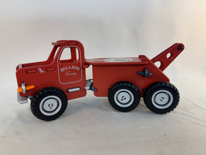 Moover Toys Red Wooden Mack Ride On Truck Red Bulldog Towing Toy