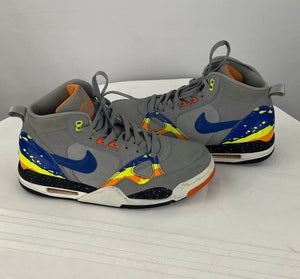 Rare 2013 Nike Air Flight ‘13 MID Base Grey / Royal Mandarin 579961 009 Size 9