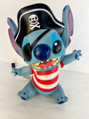18" Gemmy Disney Stitch In Pirate Costume Light Up Halloween Blow Mold