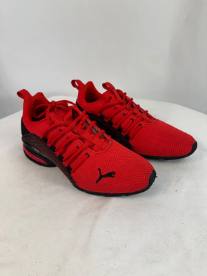 Puma Axelion Interest Stripe Red Black 376196-01 Youth 6.5C GS / Fits Women 8
