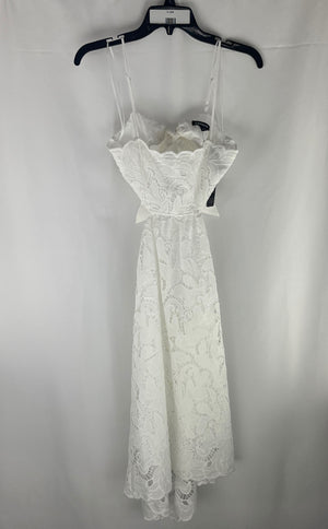 Express Women's White Lace Lined Open Back Sundress Size XS NWT MSRP $148