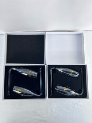 Chambong Clear Champagne Flute Glass 2 - 2-Piece Sets - 4 Glasses Open Boxes