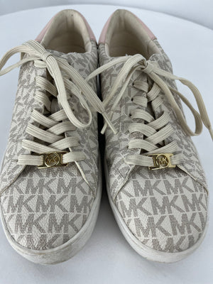 Michael Kors Keaton Multicolor MK Signature Design Sneaker Casual Women's 8
